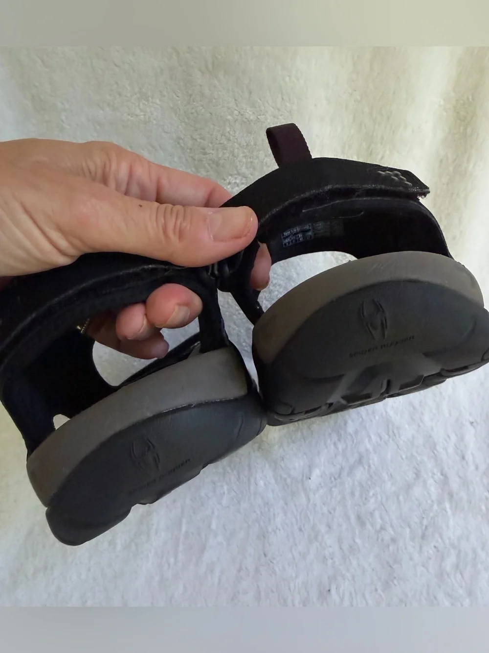 Teva Meacham Mens Size 9 Black Outdoors Trail Walking Hiking Water Sport Sandals